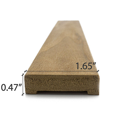 Thermo-Aspen sauna wood door trim 1x2 UK profile