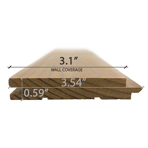 Thermo-Radiata Pine profile dimensions