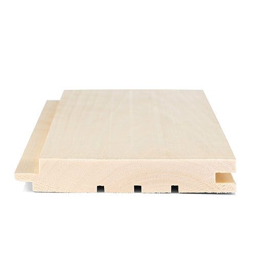 Aspen 1x5 STS4 tongue and groove sauna wall panel