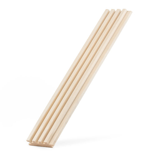 Angled Aspen Groove-S 1x3 fluted slat wall board