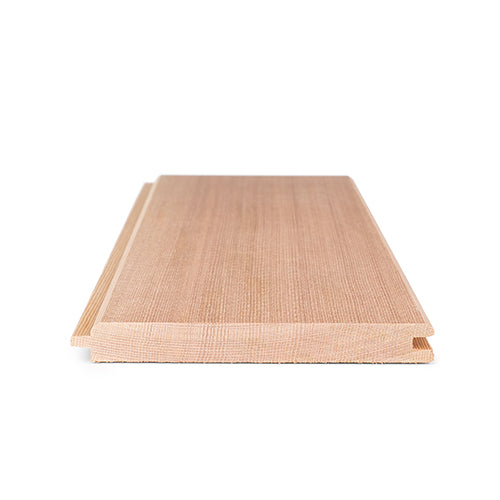 Angled cedar 1/2x4 VG T&G V2E wall panel
