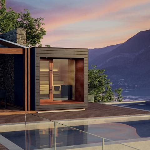 Auroom Arti Outdoor Modular Cabin Sauna, Up to 5-Persons