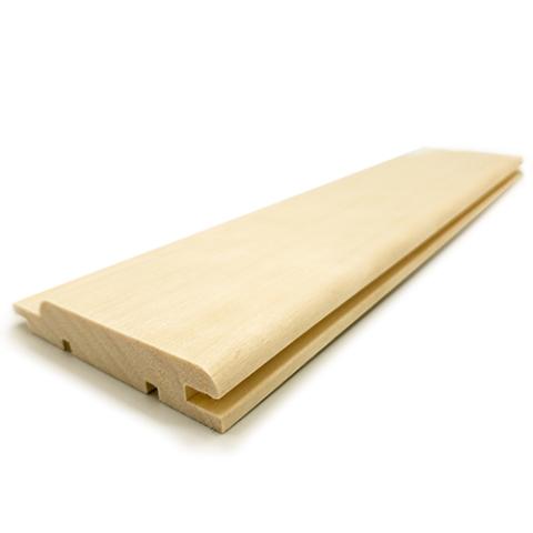Prosaunas Aspen Sauna Wood, T&G STP  Profile, Medium-Gap, Wall Material