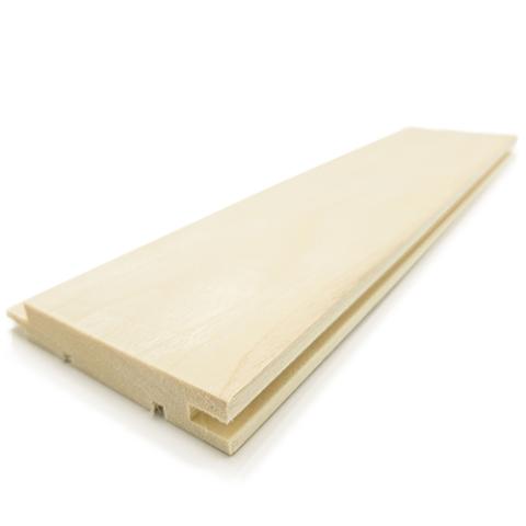 Prosaunas Aspen Sauna Wood, T&G STS4 Profile, Nickel-Gap, Wall Material