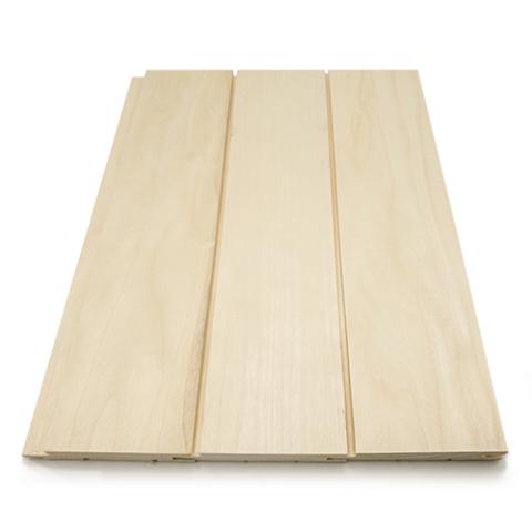 Prosaunas Aspen Sauna Wood, T&G STS4 Profile, Nickel-Gap, Wall Material