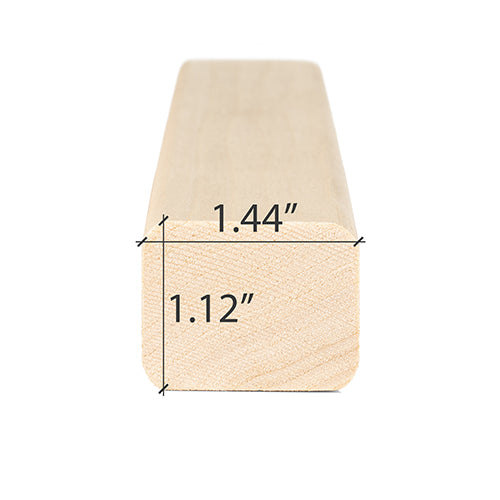 Aspen 2x2 sauna trim dimensions 1.44 x 1.12