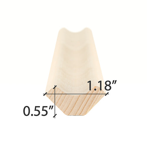 Aspen inside corner trim size diagram