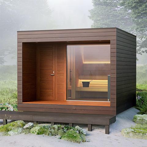 Auroom Natura Outdoor Modular Sauna Cabin, Up to 5-person