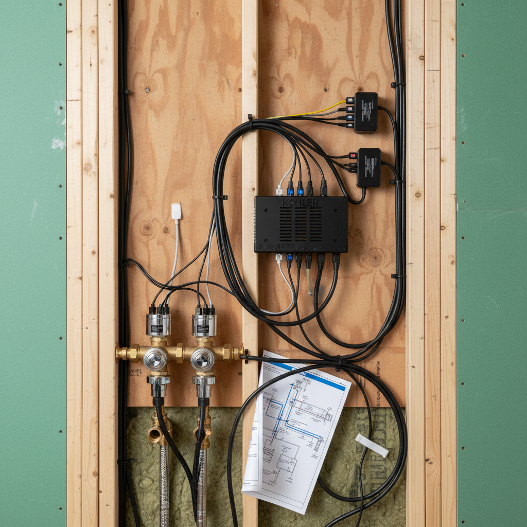 Behind-the-wall installation