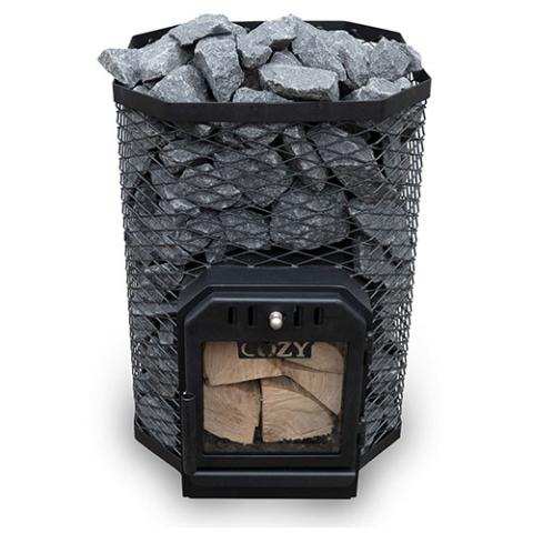 Handmade wood-burning Cozy Heat sauna stove in steel