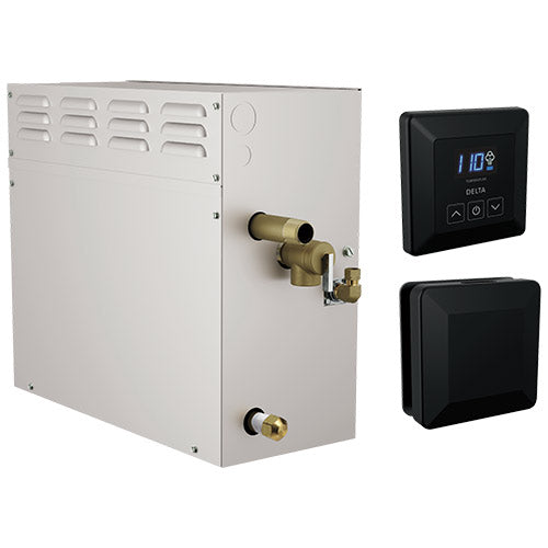 Delta SimpleSteam™ 12kW Steam Generator Kit Matte Black

