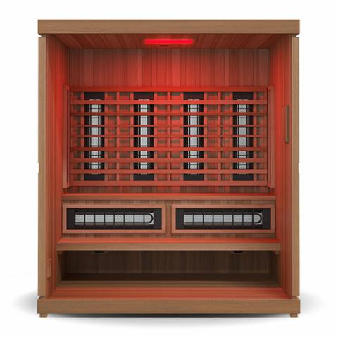 Finnmark FD-5 Trinity XL 4 person Infrared & Steam Sauna Combo - 75"W x 64"D x 83"H