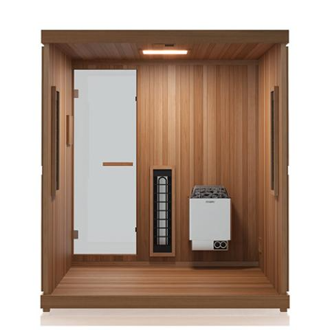 Finnmark FD-5 Trinity XL 4 person Infrared & Steam Sauna Combo - 75"W x 64"D x 83"H