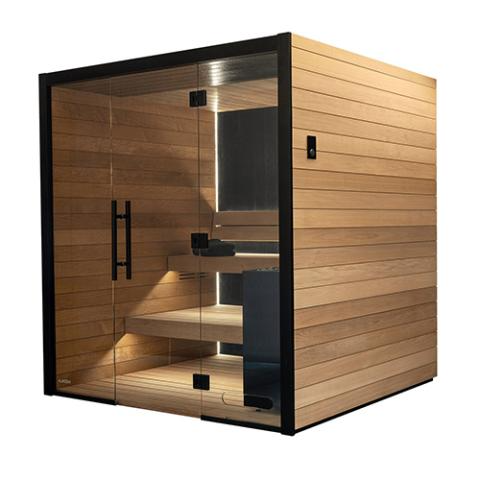 Auroom Vulcana Thermo-aspen, DIY, Indoor Sauna Kit, Up to 4-Persons