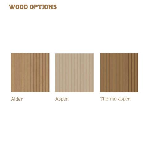 Auroom Libera Wood DIY, Indoor Sauna Kit, Up to 6-Persons
