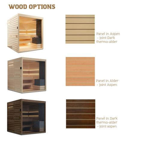 Auroom Lumina Cabin Sauna Kit DIY, Indoor Sauna Kit, Up to 6-person