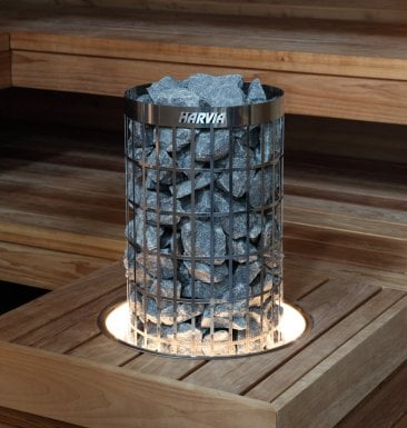 Harvia HPCU7L Sauna Embedding Flange w/ LED-Lighting for Cilindro Half 11kW