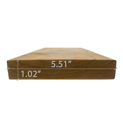 Prosaunas Thermo-Radiata Pine 2x6 S4SEE SHP, Bench Material