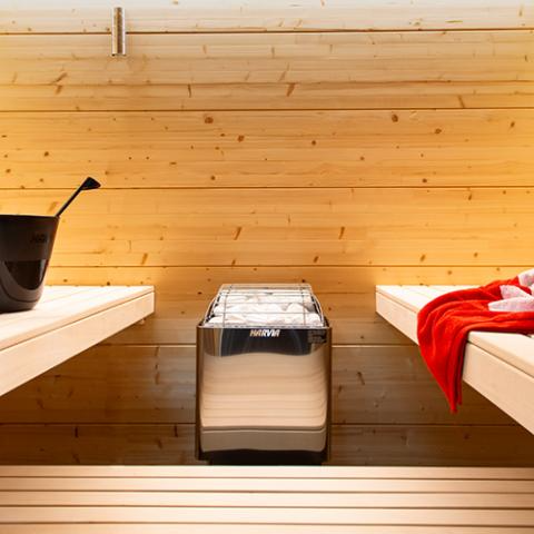 Harvia KIP30B KIP Series, 3kW Sauna Heater, Built-In Controls