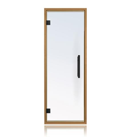 Prosaunas Clear Glass Sauna Door 24x73, Thermo-Aspen Frame