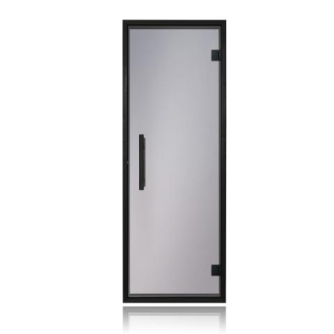 Prosaunas Tinted Glass Sauna Door 24x73, Black Alder Frame