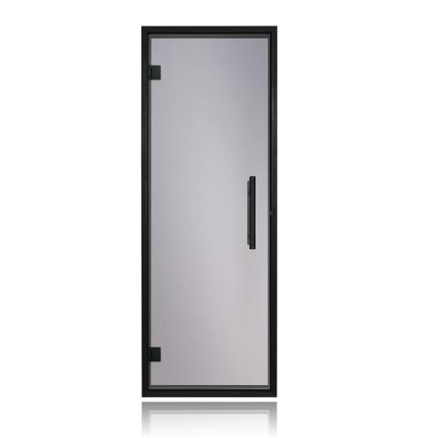 Prosaunas Tinted Glass Sauna Door 24x73, Black Alder Frame