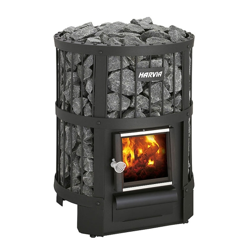 Harvia Legend 150 BK Pkg Wood-Burning Sauna Stove Package, 16kW