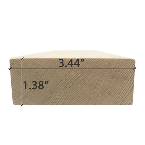 Prosaunas Hemlock 2x4 VG S4SEE, Bench Material