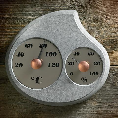 Hukka Maininki Sauna HUKKA Celsius Thermometer and Hygrometer, Droplet