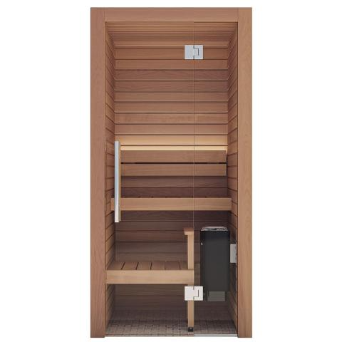 Auroom Cala Glass Mini DIY, Thermo-Aspen, Indoor Sauna Kit, 1-Person