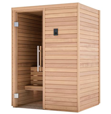 Auroom Cala Wood DIY, Thermo-aspen, Indoor Sauna Kit, 2-Persons