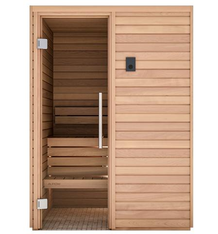 Auroom Cala Wood DIY, Thermo-aspen, Indoor Sauna Kit, 2-Persons