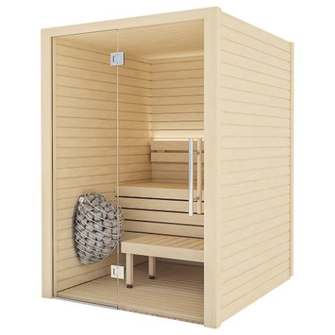 Auroom Cala Glass DIY, Aspen, Indoor Sauna Kit, Up to 4-person