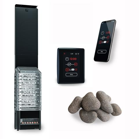 Saunum Air 5 Sauna Heater Package – 4.8kW with AirIQ Wi-Fi Control