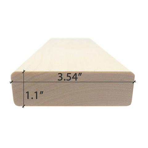 Prosaunas Aspen 2x4 S4SEE SHP Sauna Wood, Bench Material