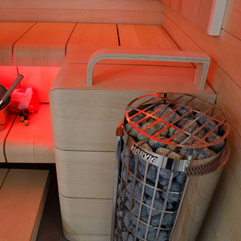 Harvia Cilindro PC60E Cilindro Half Series 6kW Sauna Heater