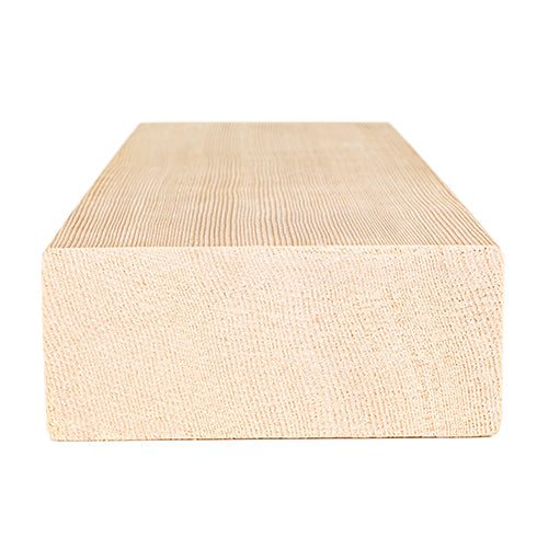 Hemlock sauna bench board with eased edges
