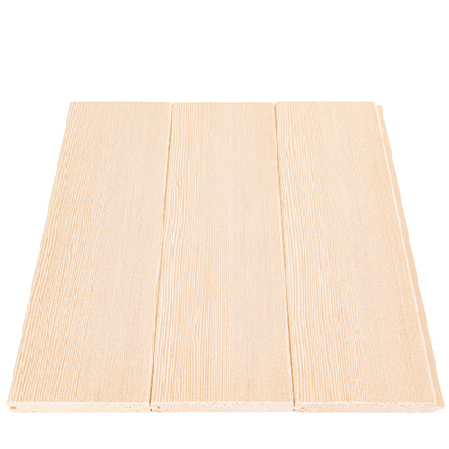 Hemlock sauna wall board with smooth V joint