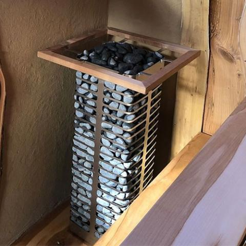 HUUM wooden safety rail for STEEL sauna heaters