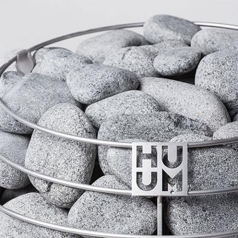 HUUM rounded olivine sauna heater stones 3-5 cm