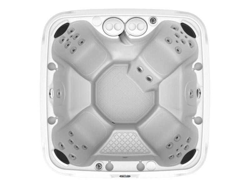 Sparx 6 person jet plug and play spa with stainless steel jets and LED waterfall