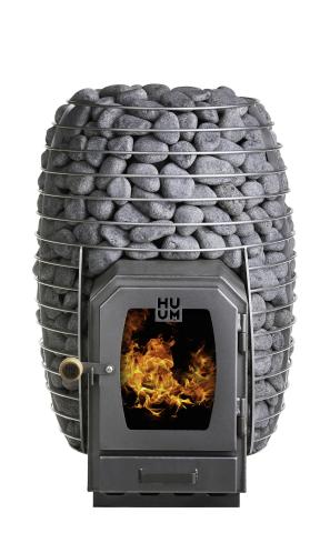 HUUM nHIVE Wood Series 17.0kW Wood-Fired Sauna Stove w/ Firebox Extension