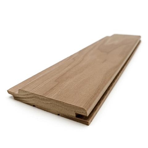 Prosaunas Thermo-Aspen 1x4 Sauna Wood, Thermally-Modified, T&G, STP Profile