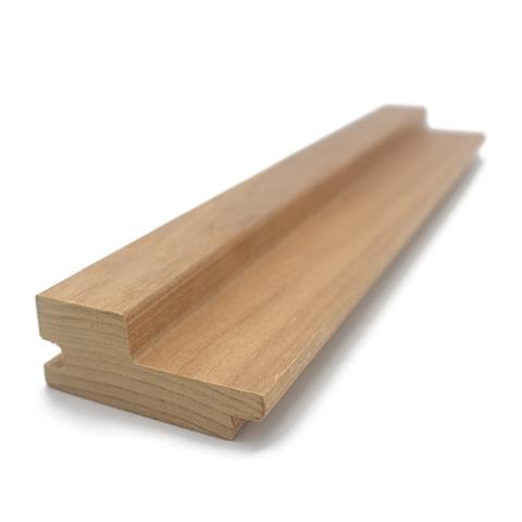 Prosaunas Thermo-Aspen Grace™ 2x3 Sauna Wood, Thermally-Modified, T&G, Large-Gap, Wall Material