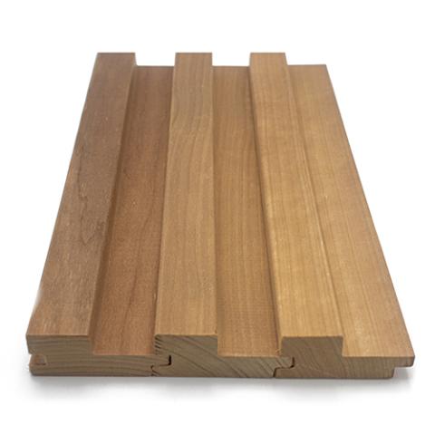 Prosaunas Thermo-Aspen Grace™ 2x3 Sauna Wood, Thermally-Modified, T&G, Large-Gap, Wall Material