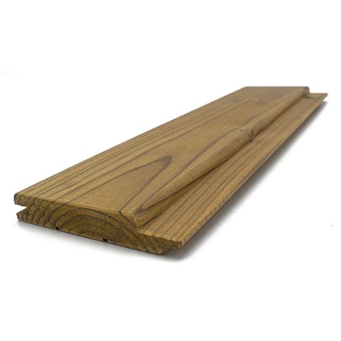 Prosaunas Sauna Wood, Thermally-Modified, Tongue & Groove, STP Profile, Medium Gap, Wall Material