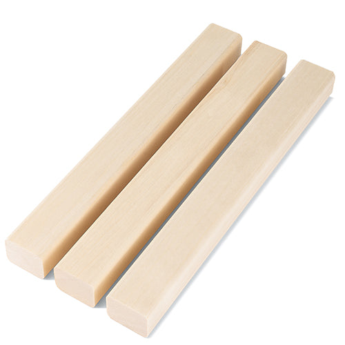 Three Aspen 2x2 sauna trim boards