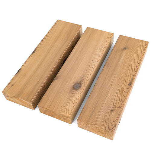 Three cedar 2x4 boards for sauna benches