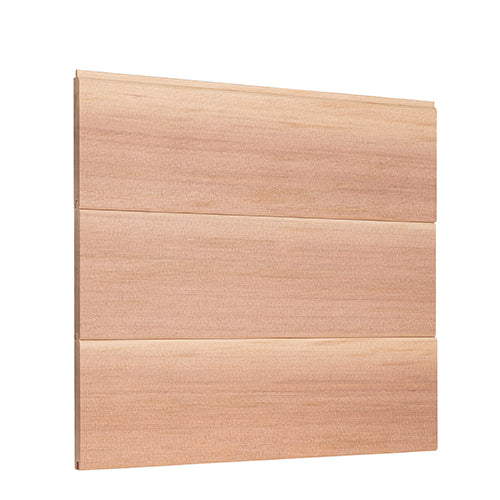 Three cedar T&G boards for sauna wall panels