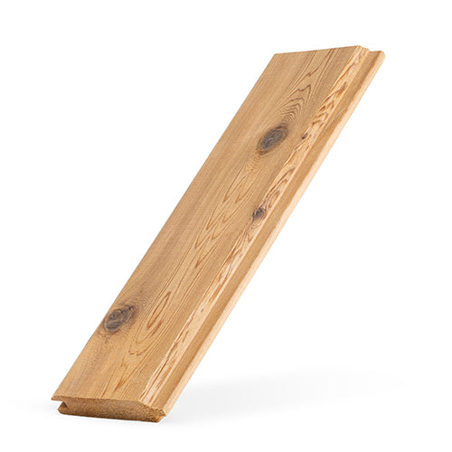 Top view cedar 1x4 STK T&G sauna board